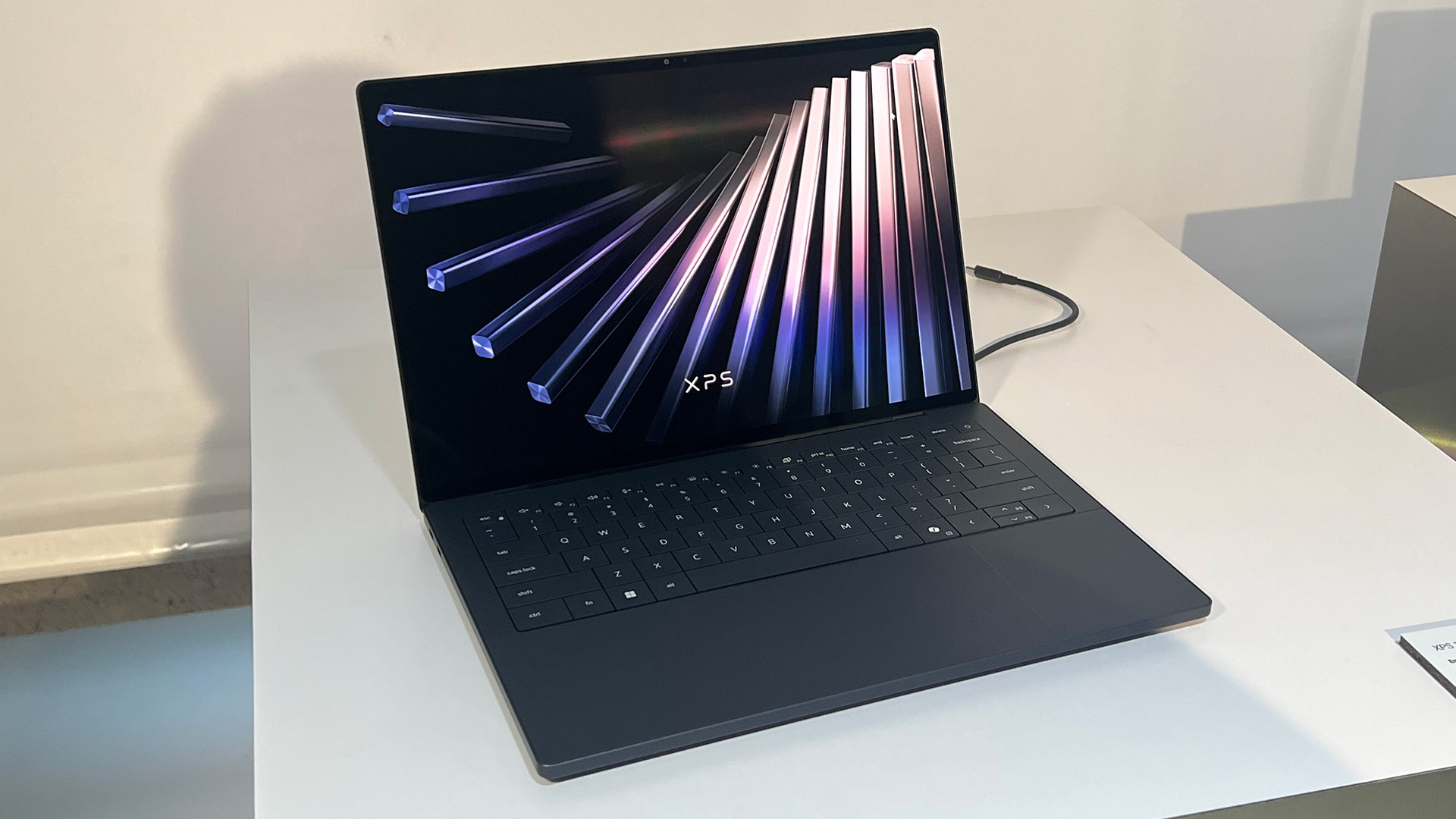 A Dell XPS 14 exposed on screen