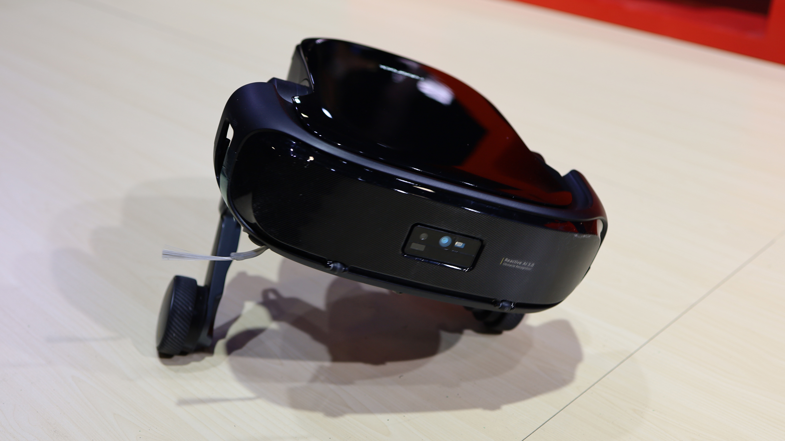 The Roborock rover demonstrated