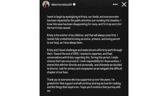 Did fans miss any signs? True Story Behind Kristy and Desmond Scott's Divorce After 14 Years of Marriage