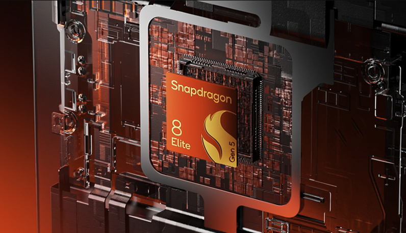 A render image of the Qualcomm Snapdragon 8 Elite Gen 5