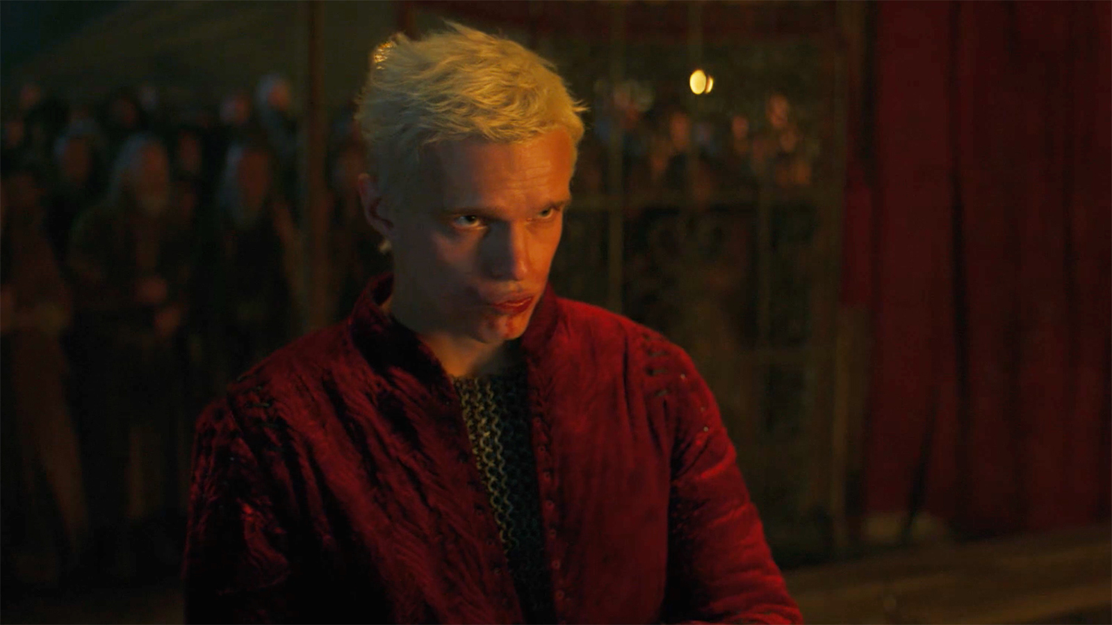 Aerion Poutes and Watches a Dunk Off-Camera in Episode 3 of A Knight of the Seven Kingdoms