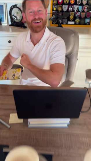 Prince Harry Reacts to Meghan Markle's Valentine's Day Gift: I Love You!