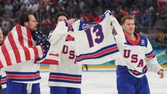 U.S. men's hockey team honors Johnny Gaudreau after winning Olympic gold