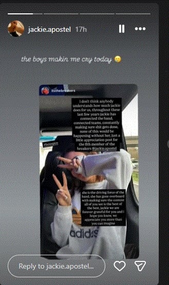 Official Instagram account of Jackie Apostels