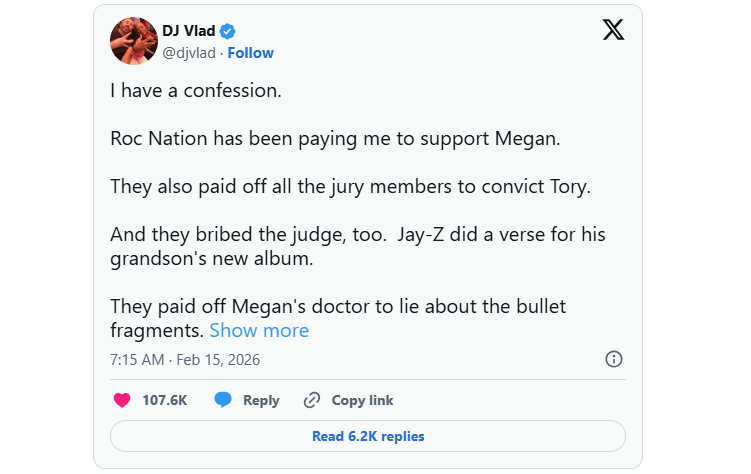 DJ Vlad sparks controversy with his “confessions against Jay-Z and Tory Lanez”