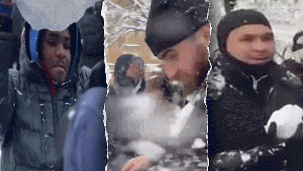 NYPD releases photos of suspects brandishing snowballs and sporting facial hair after Mamdani claims attackers were 'children'