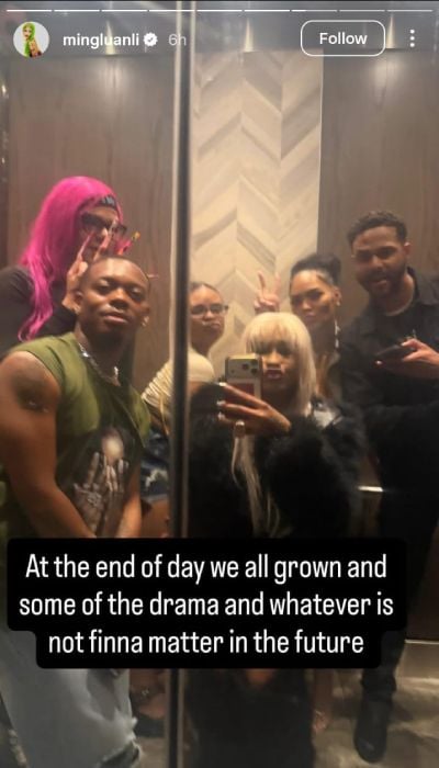 Nicki Minaj's sister refuses to choose sides while attending Cardi B concert