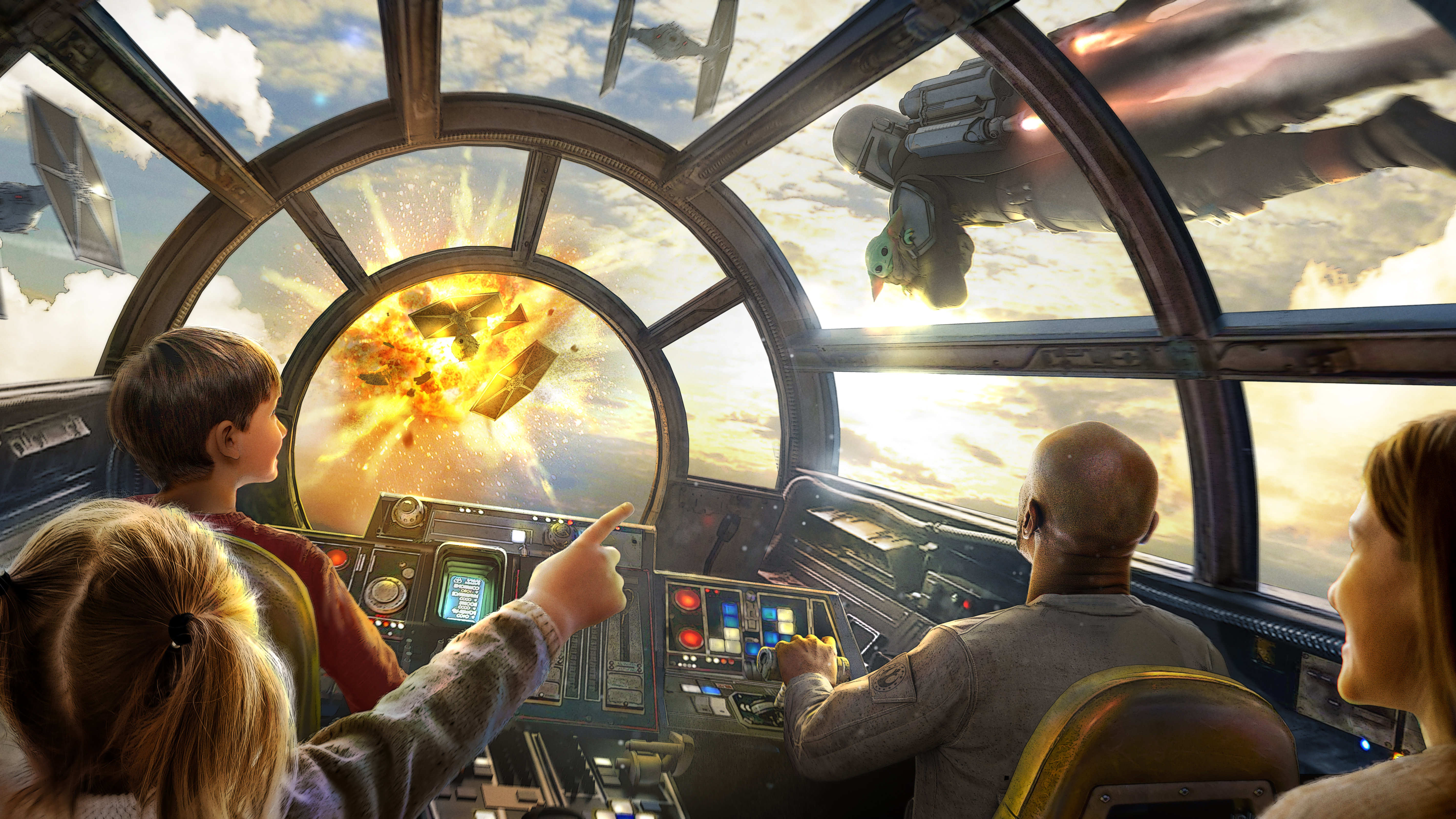 Millennium Falcon: Smugglers Run - The Mandalorian and Grogu