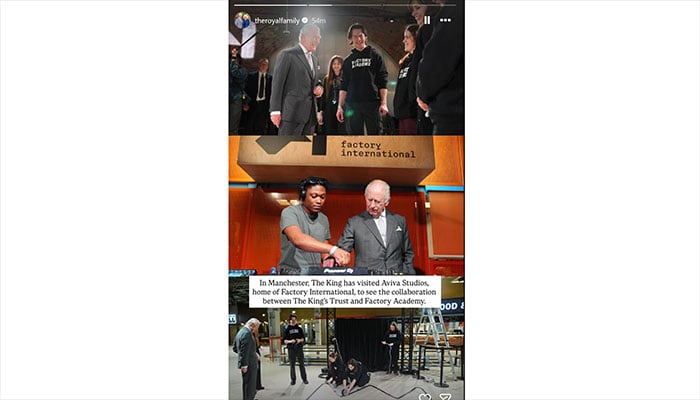 King Charles kicks off the day at a British repair shop