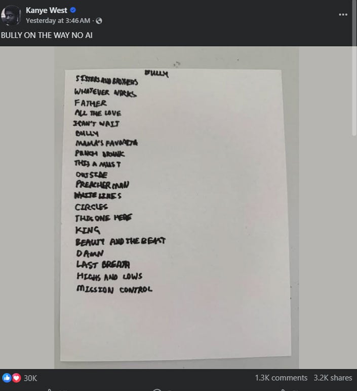 Kanye West Finally Launches Bully on Youtube Music Even Before Spotify Debuts