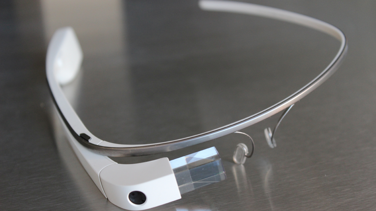 Google Glass headset on a table