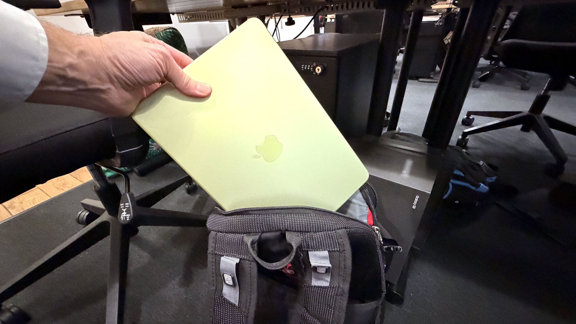 MacBook Neo on desktop