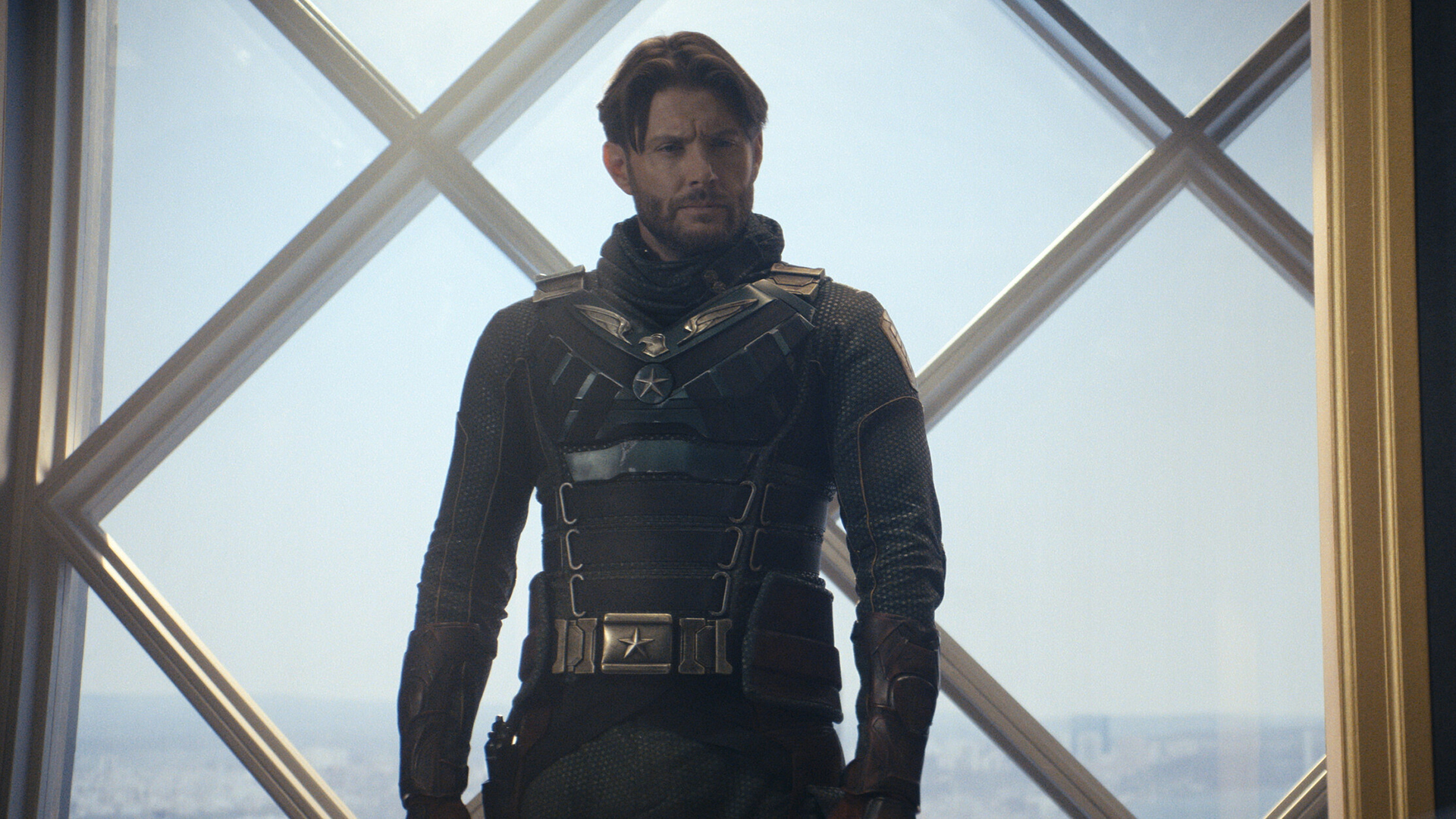 Soldier Boy Stares at Someone Off-Camera in Episode 3 of Season 5 of The Boys