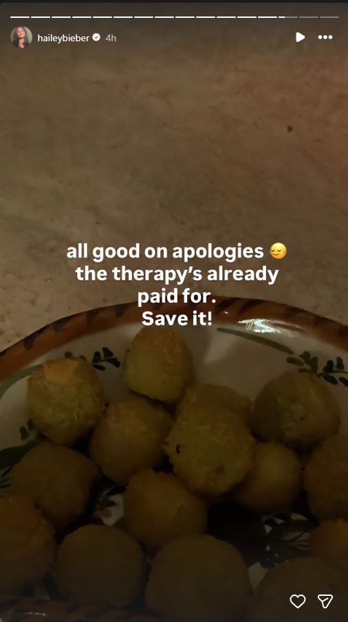Hailey Bieber responds to apology after popular narrative begins to change