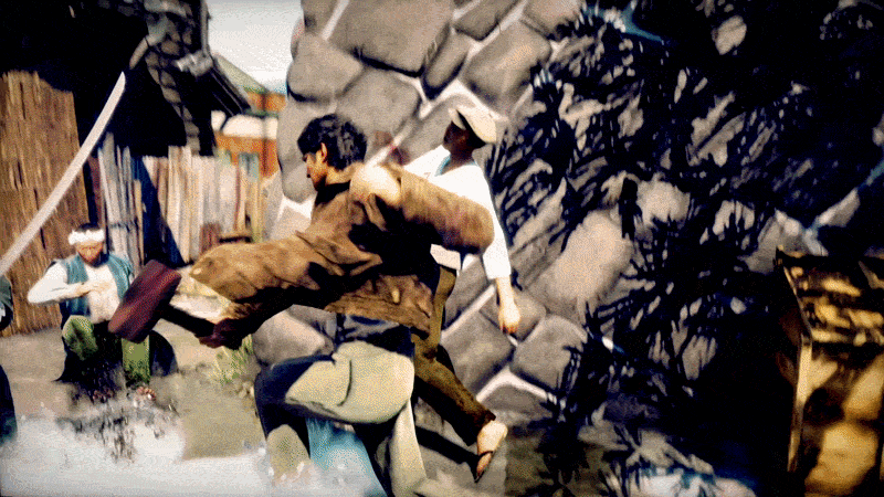 Fight GIF from Stranger Than Heaven
