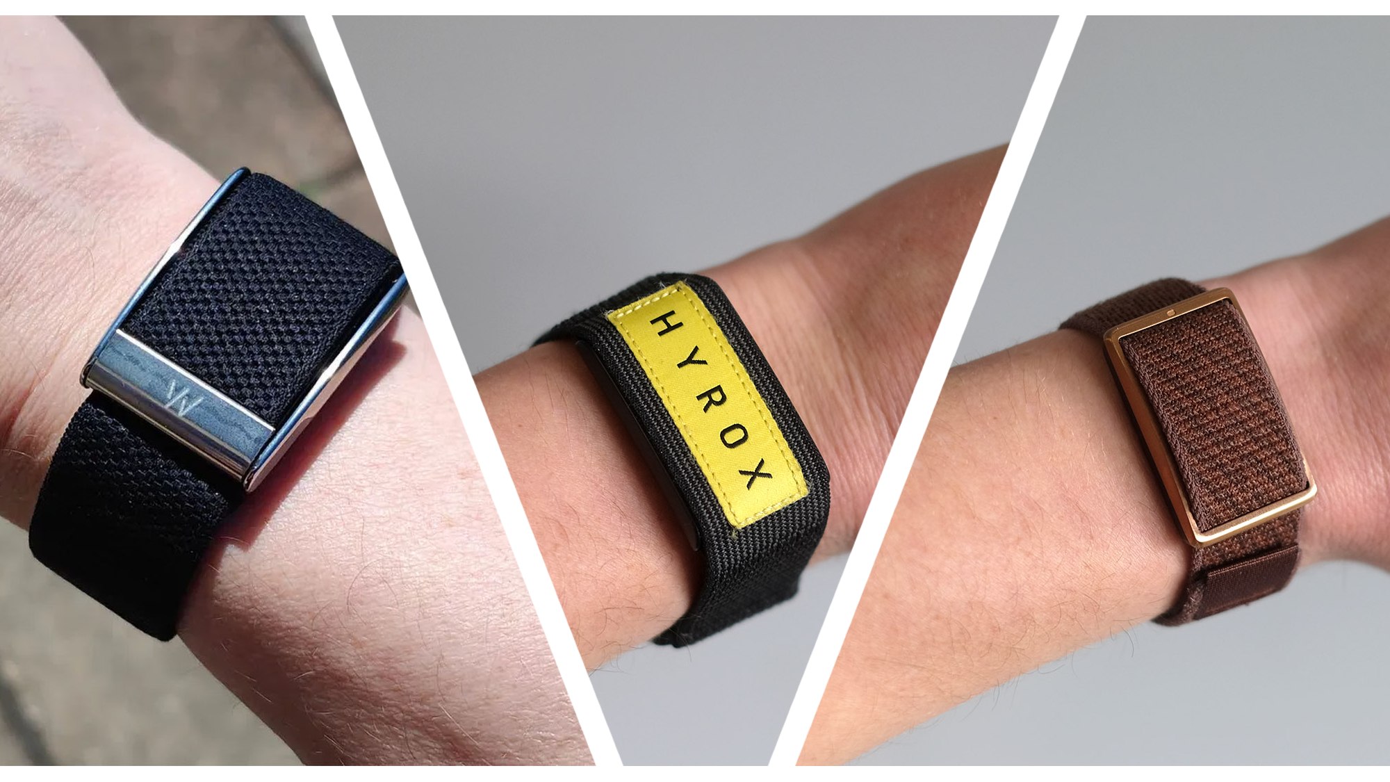 Whoop, Amazfit Helio bracelet, polar loop