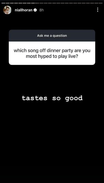 Niall Horan teases upcoming Dinner Party single, Tastes So Good