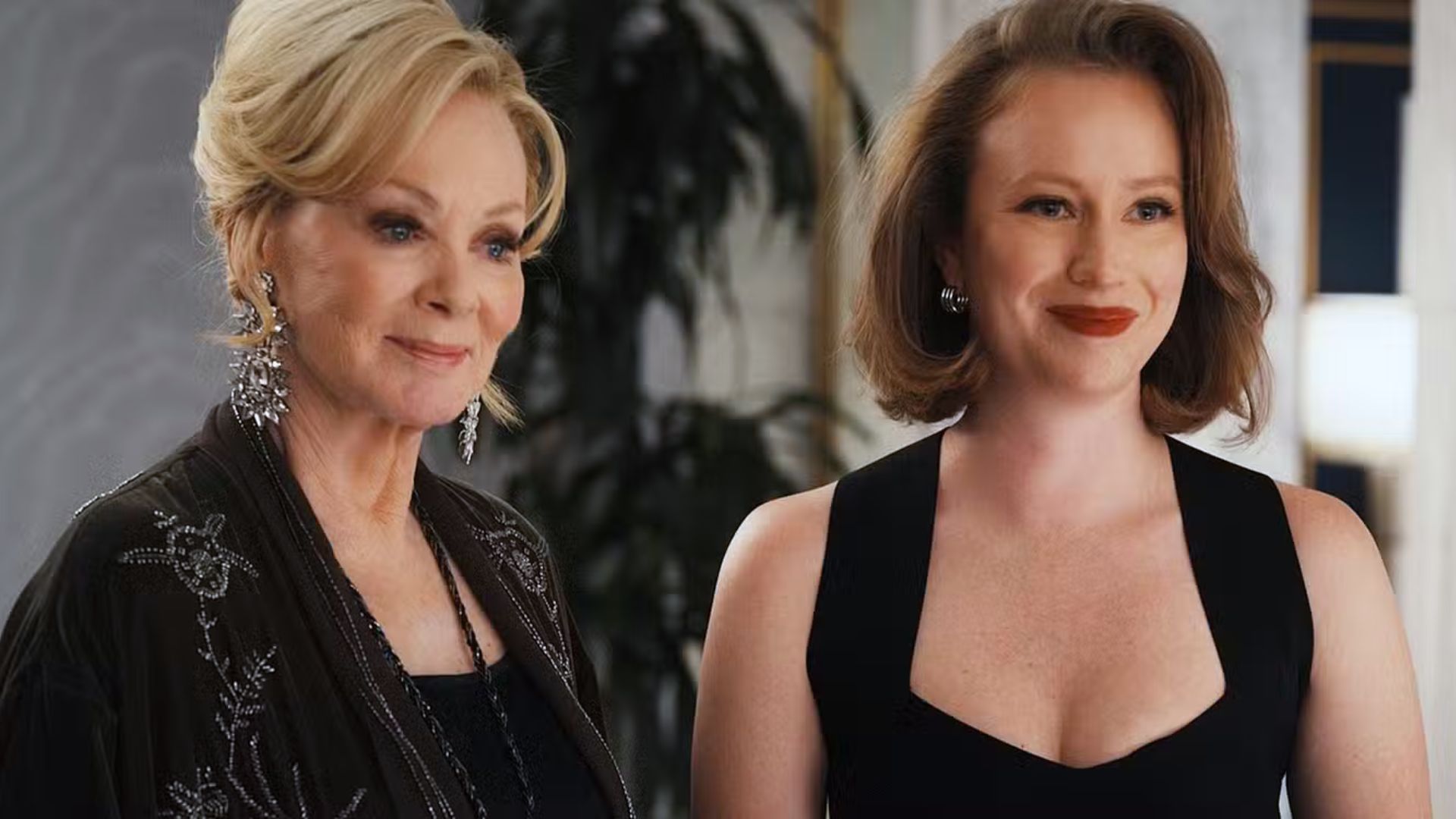 Deborah and Ava watch something off-screen