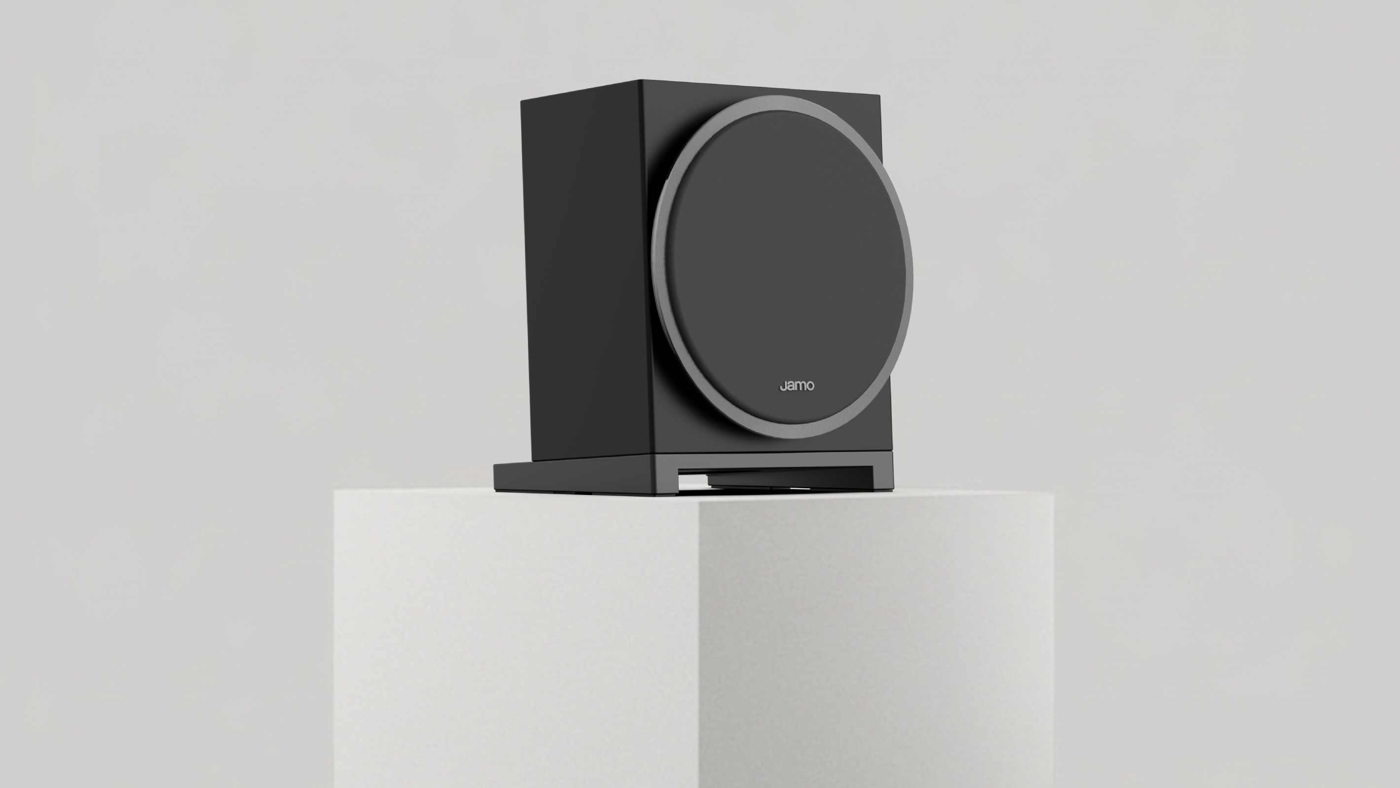 The Jamo Concert Element 50 on a stand.