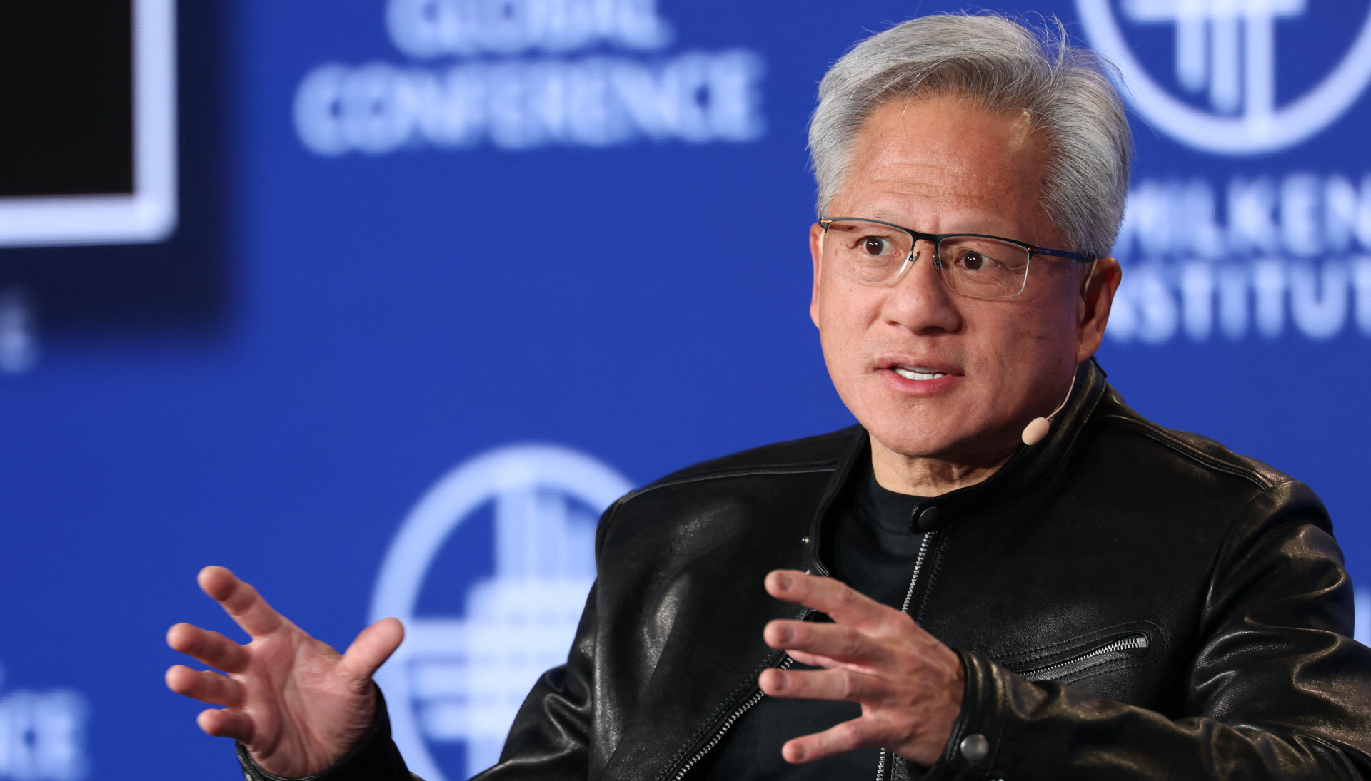 Nvidia CEO Jensen Huang speaks at Milken Institute event