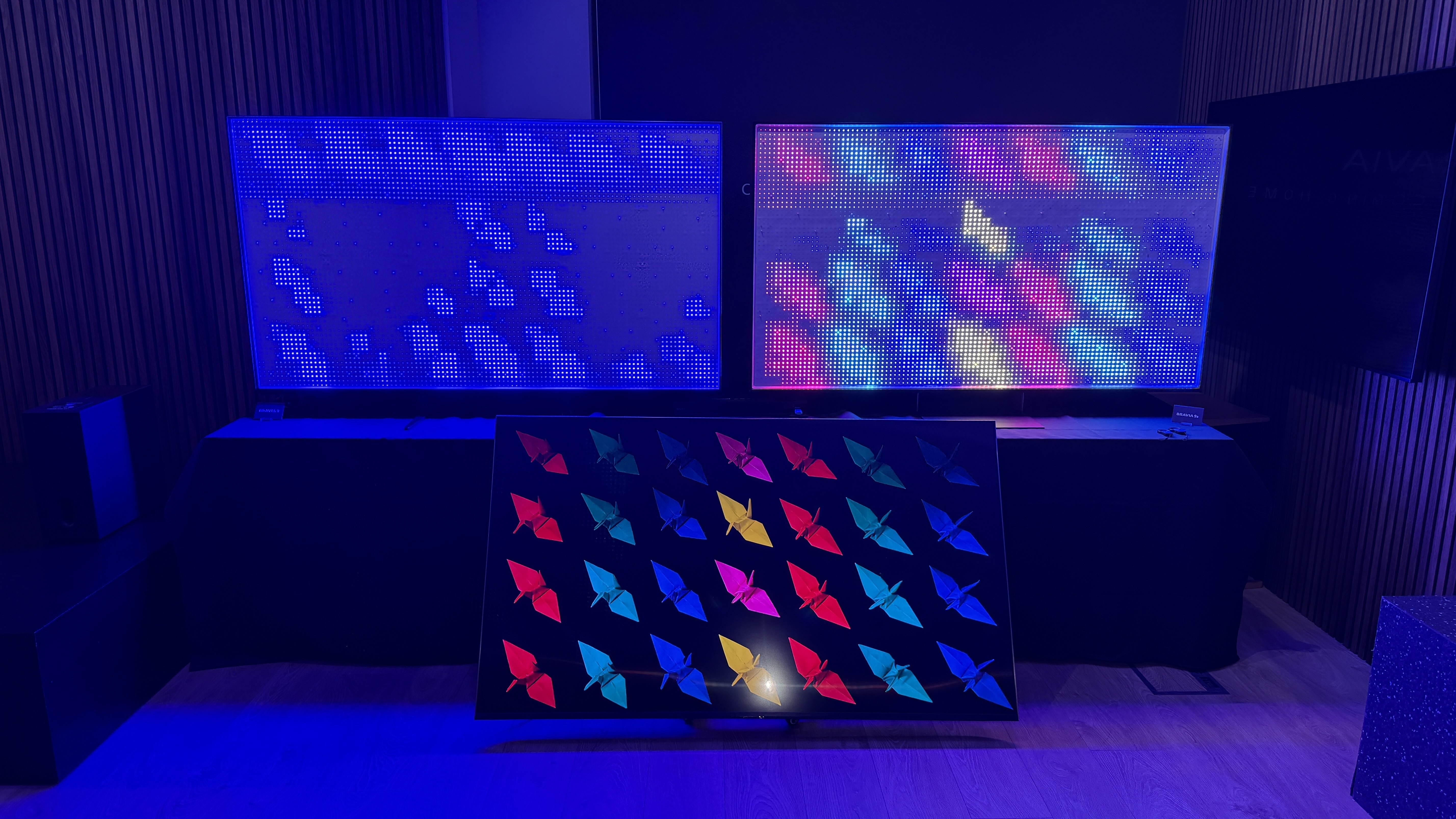 Sony Bravia 9 II TV backlight is shown, with pixels removed
