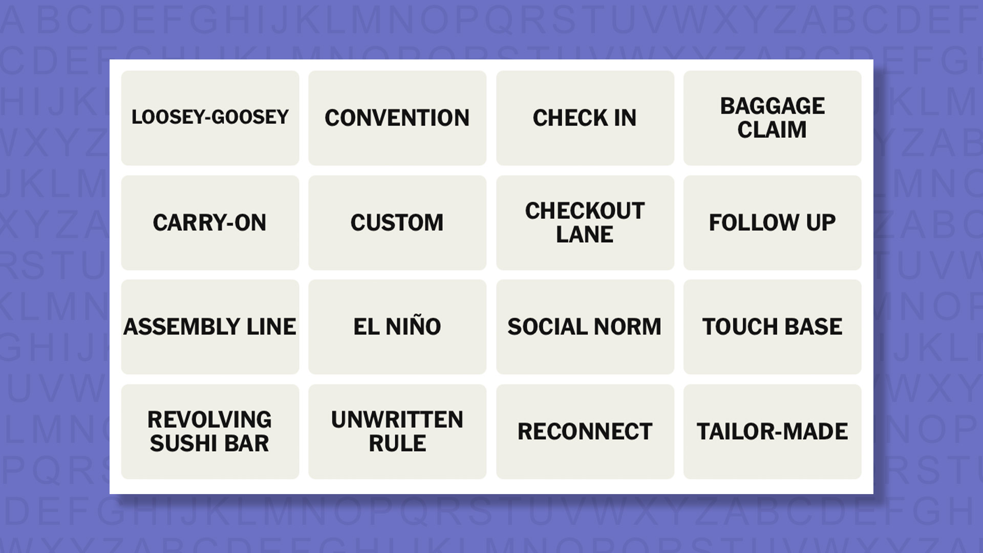 NYT Connections tips for game 1076 on purple background