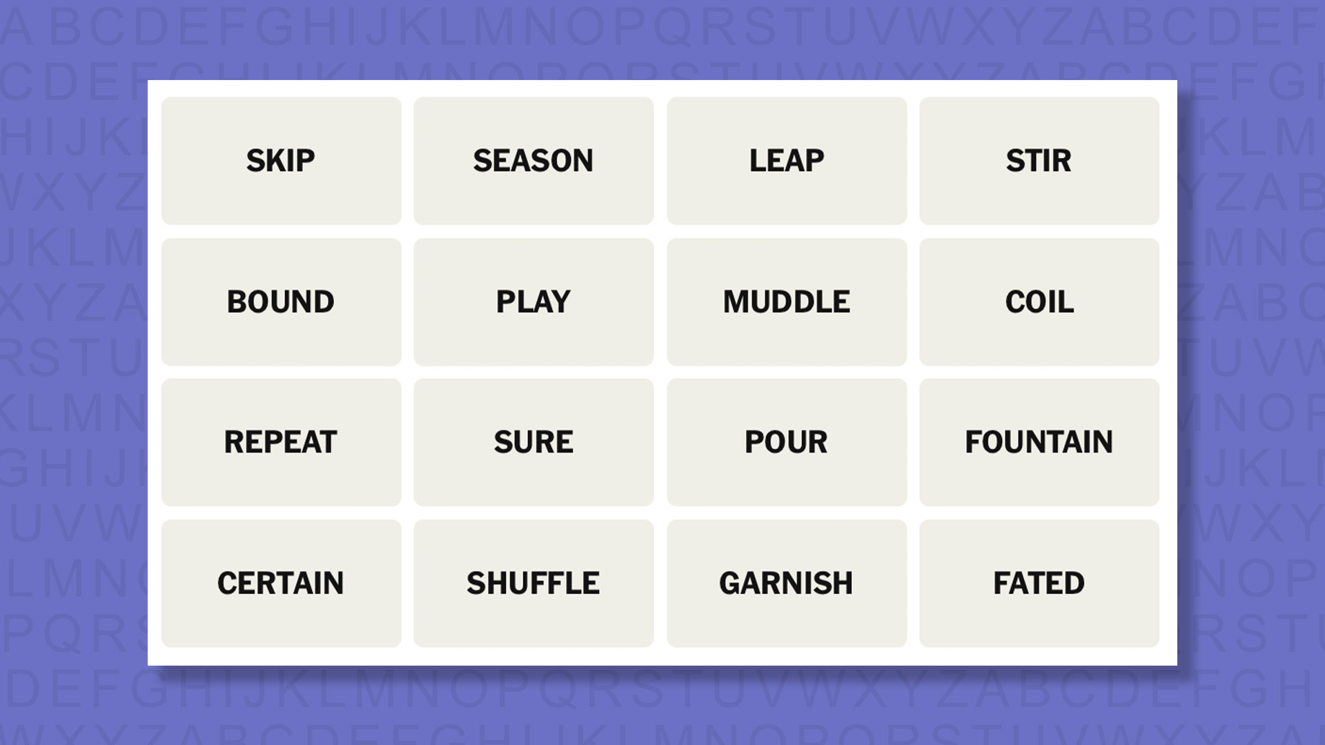 NYT Connections tips for game 1064 on purple background