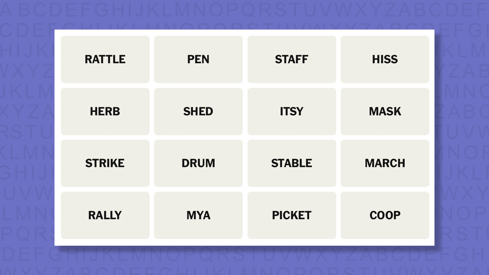 NYT Connections tips for game 1078 on purple background