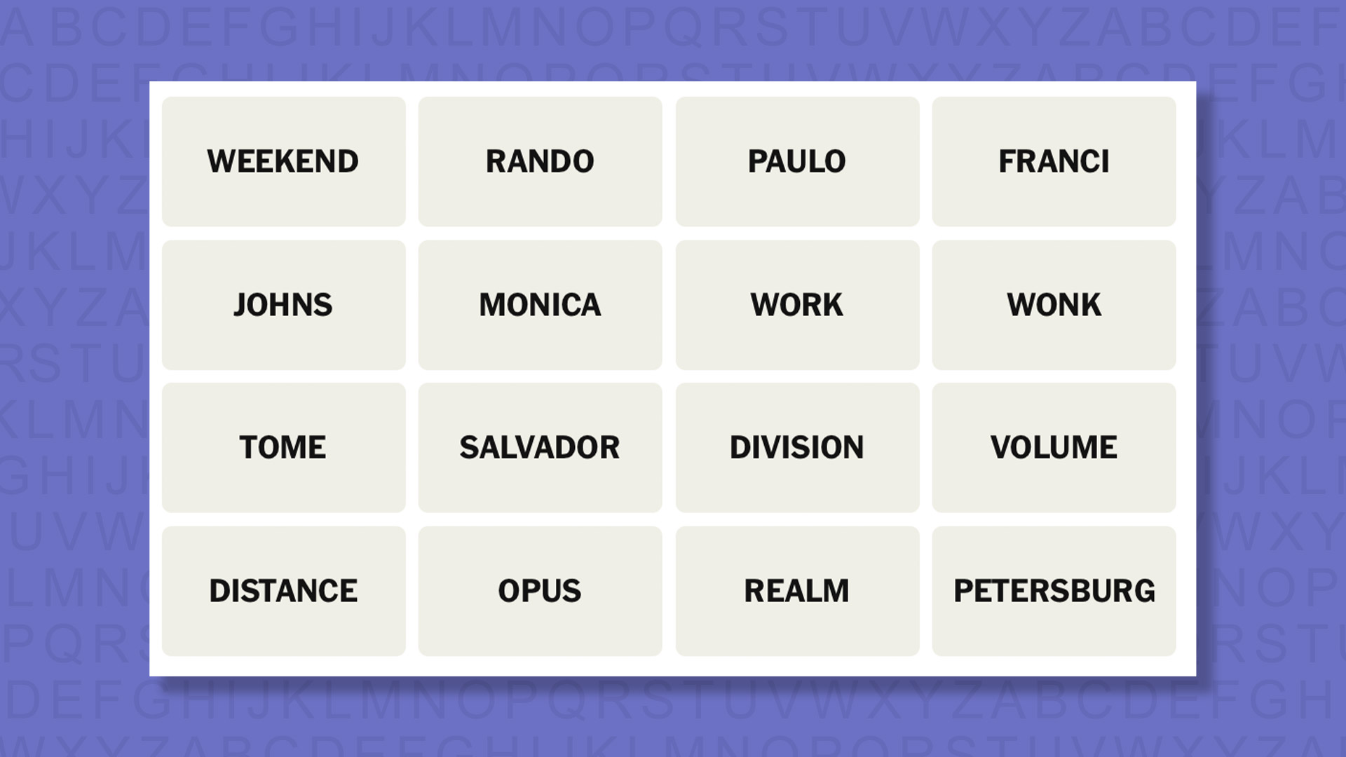 NYT Connections tips for game 1066 on purple background