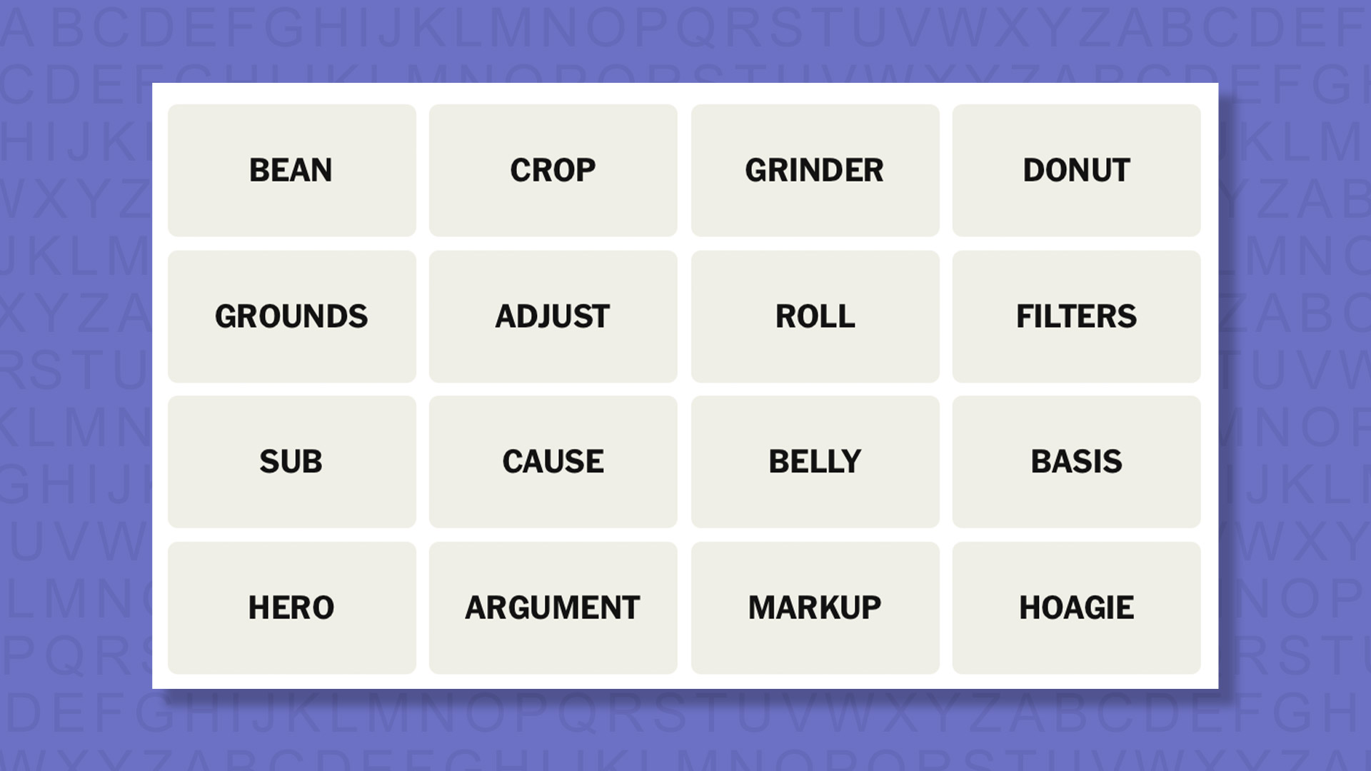 NYT Connections tips for game 1067 on purple background