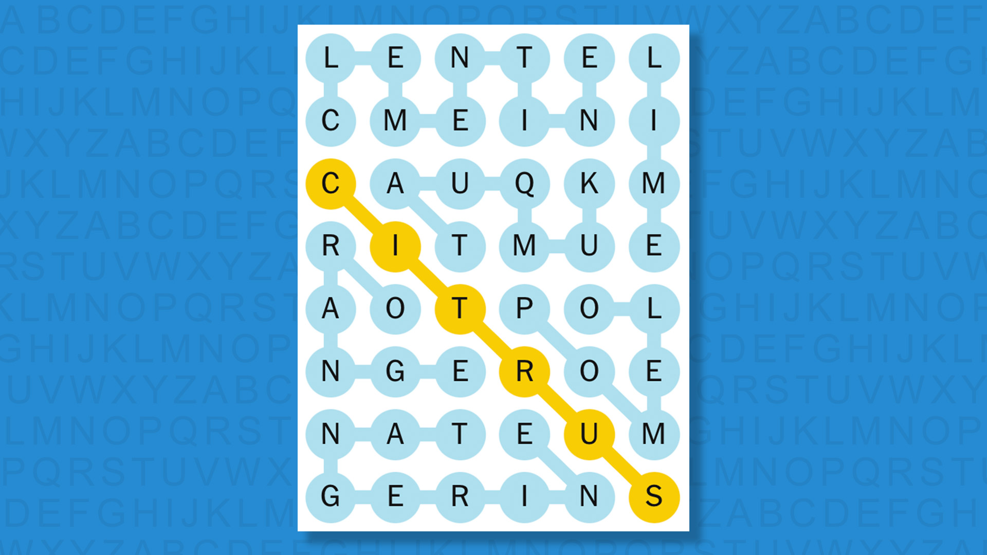 NYT Strands answers for game 806 on blue background