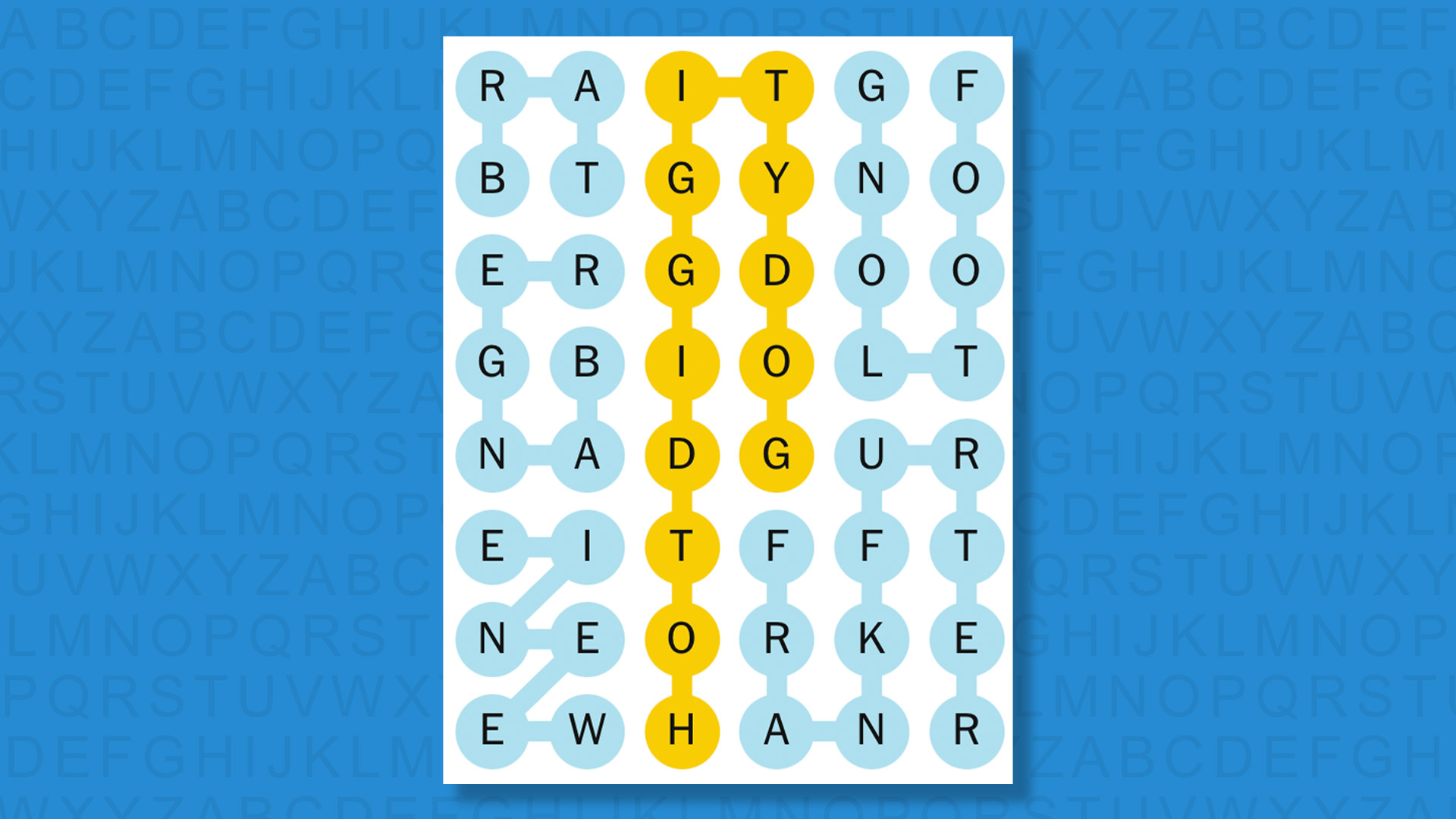 NYT Strands answers for game 815 on blue background