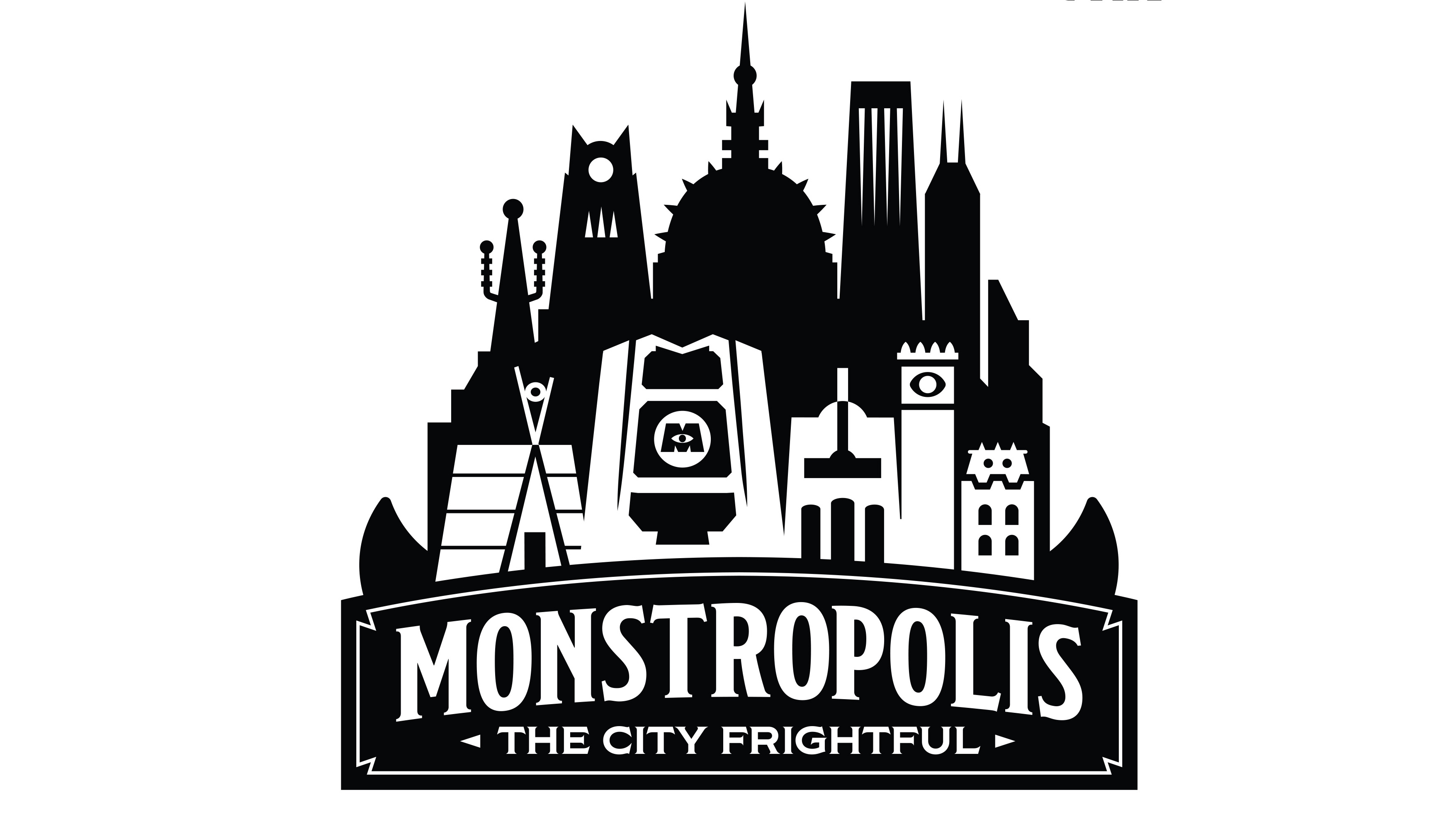 Disney World Monstropolis town logo