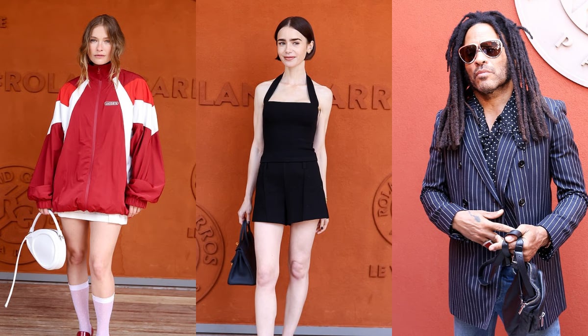 Lily Collins brings Emily in Paris charm to a star-studded French Open outing