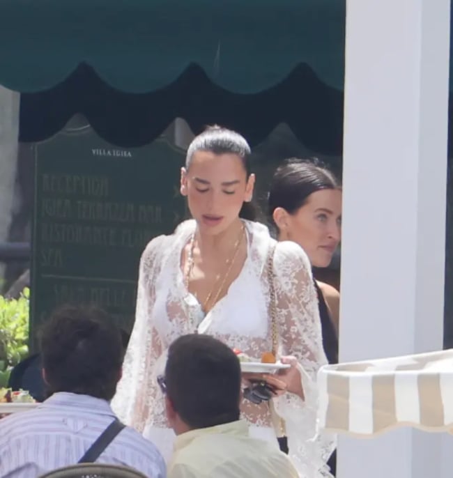 Dua Lipa stuns at post-wedding get-together in Italy