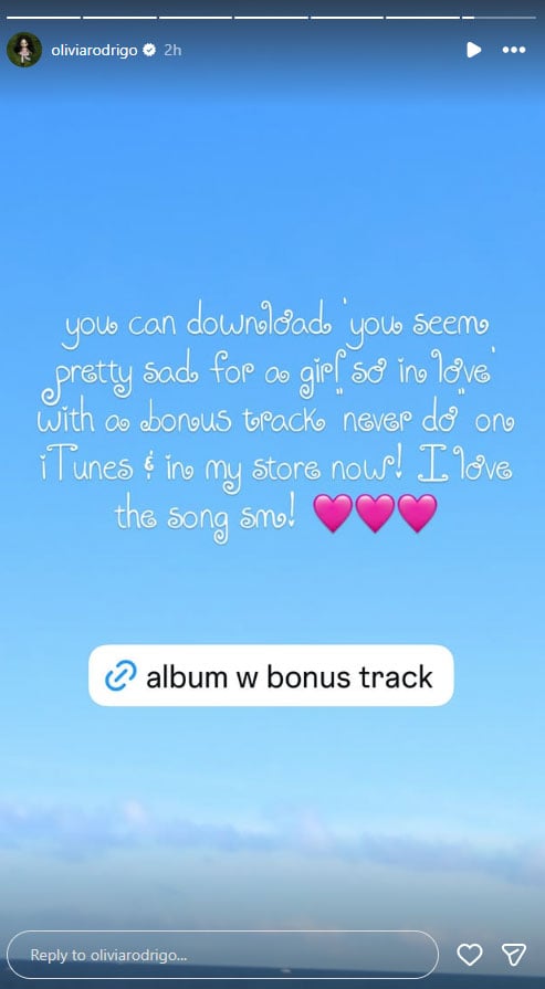 Olivia Rodrigo releases long-awaited bonus track Never Do