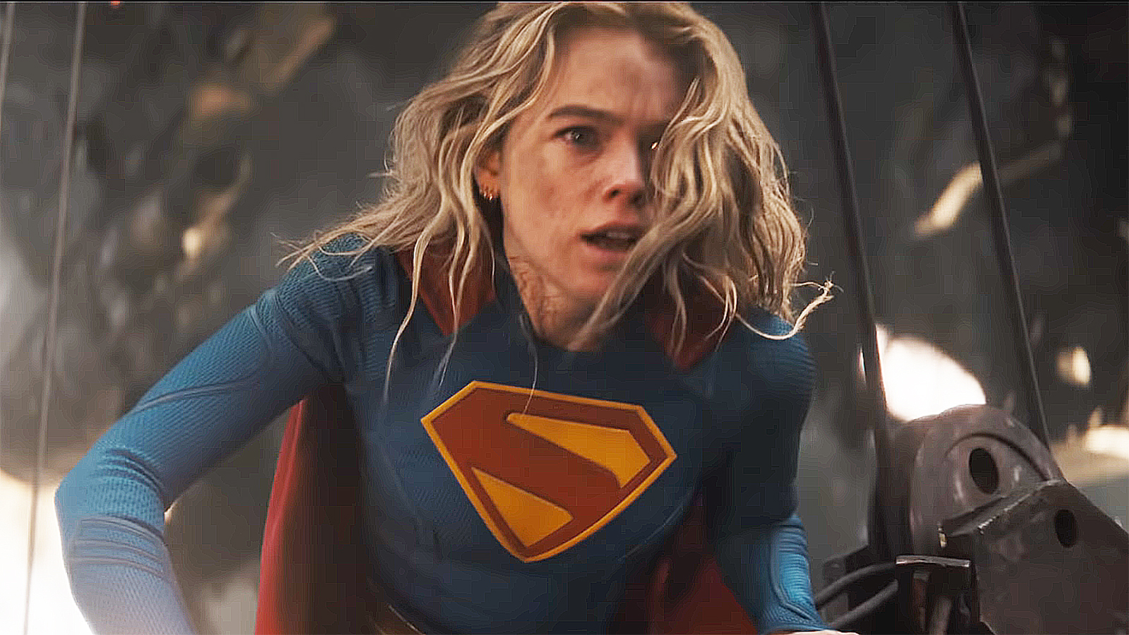 Kara Zor-El looks worried in Supergirl