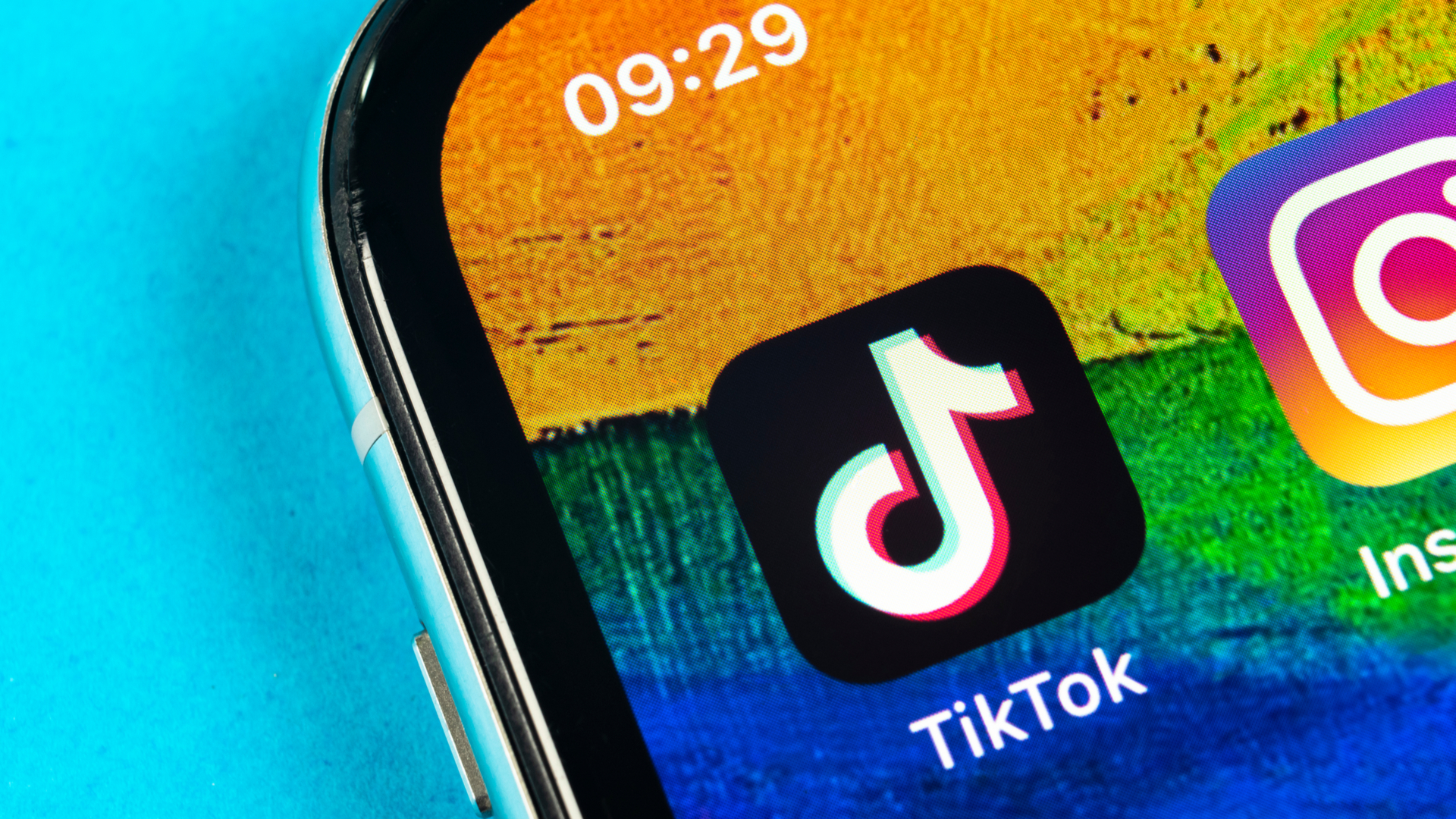 TikTok app on iPhone