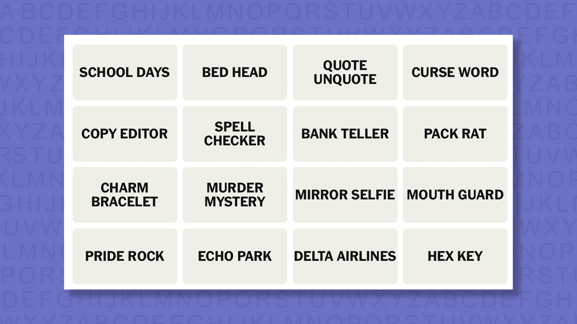 NYT Connections tips for game 1097 on purple background