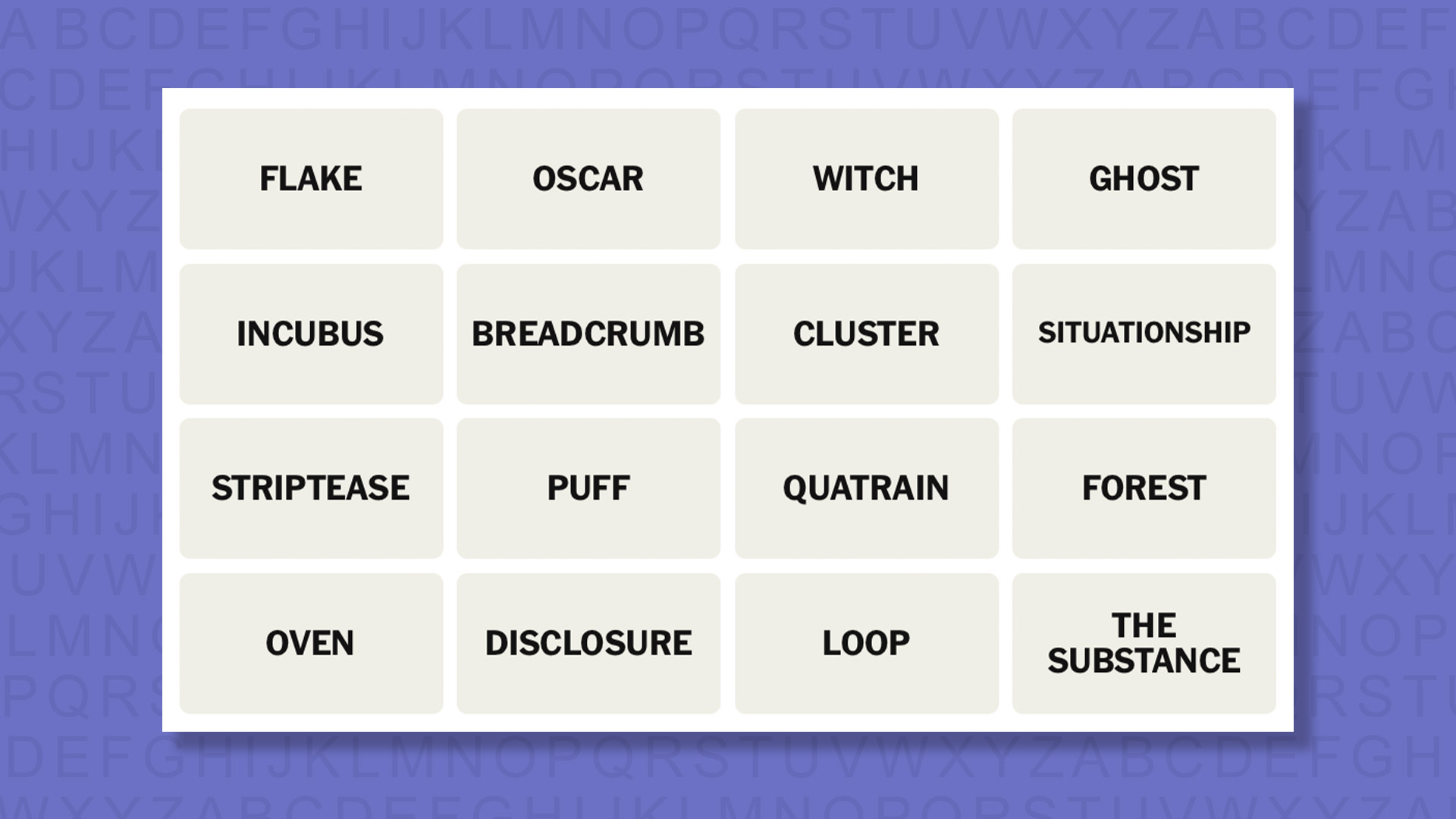 NYT Connections tips for game 1090 on purple background