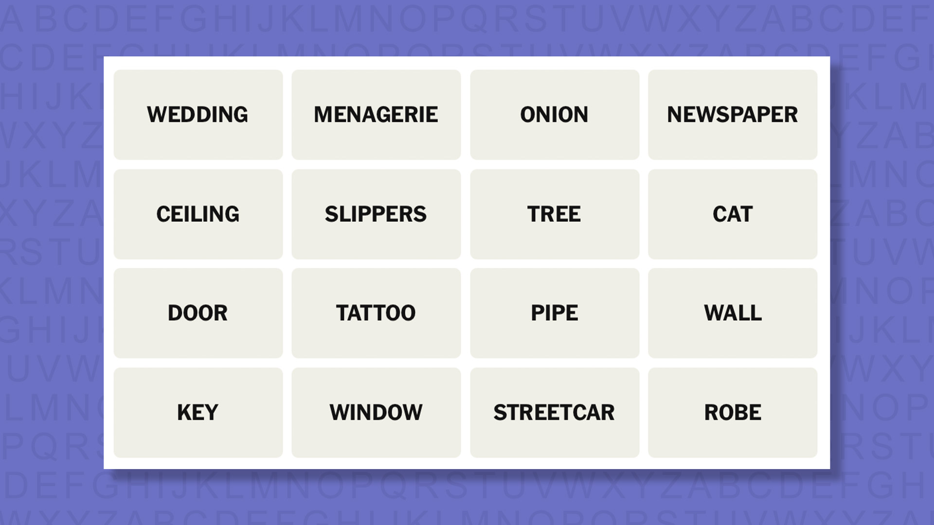 NYT Connections tips for game 1086 on purple background