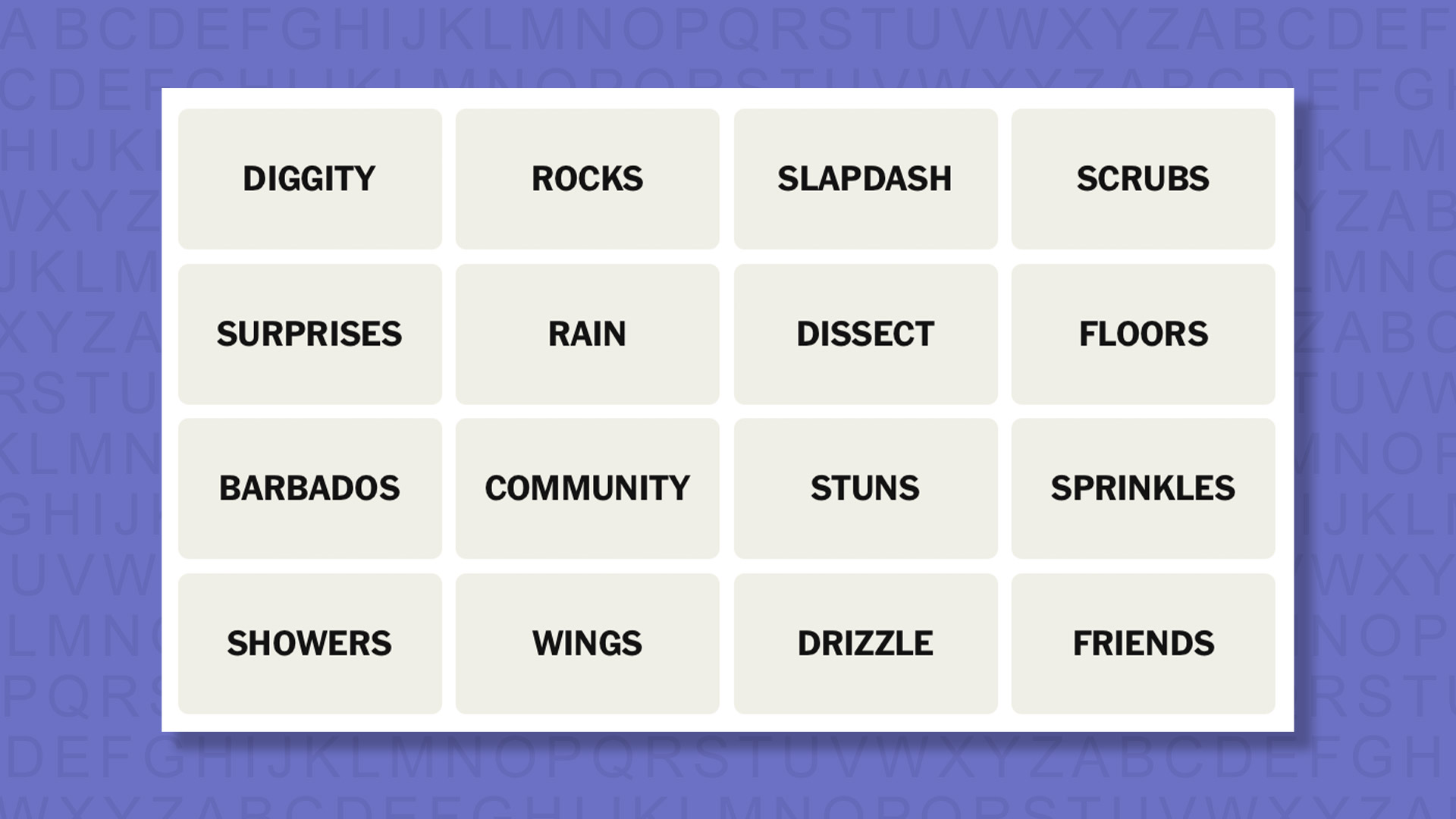 NYT Connections tips for game 1106 on purple background
