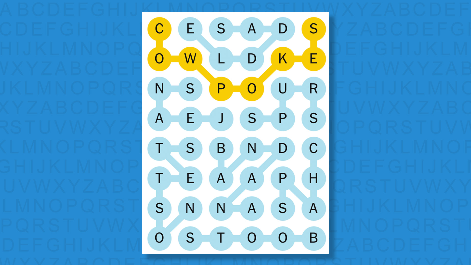 NYT Strands answers for game 838 on blue background