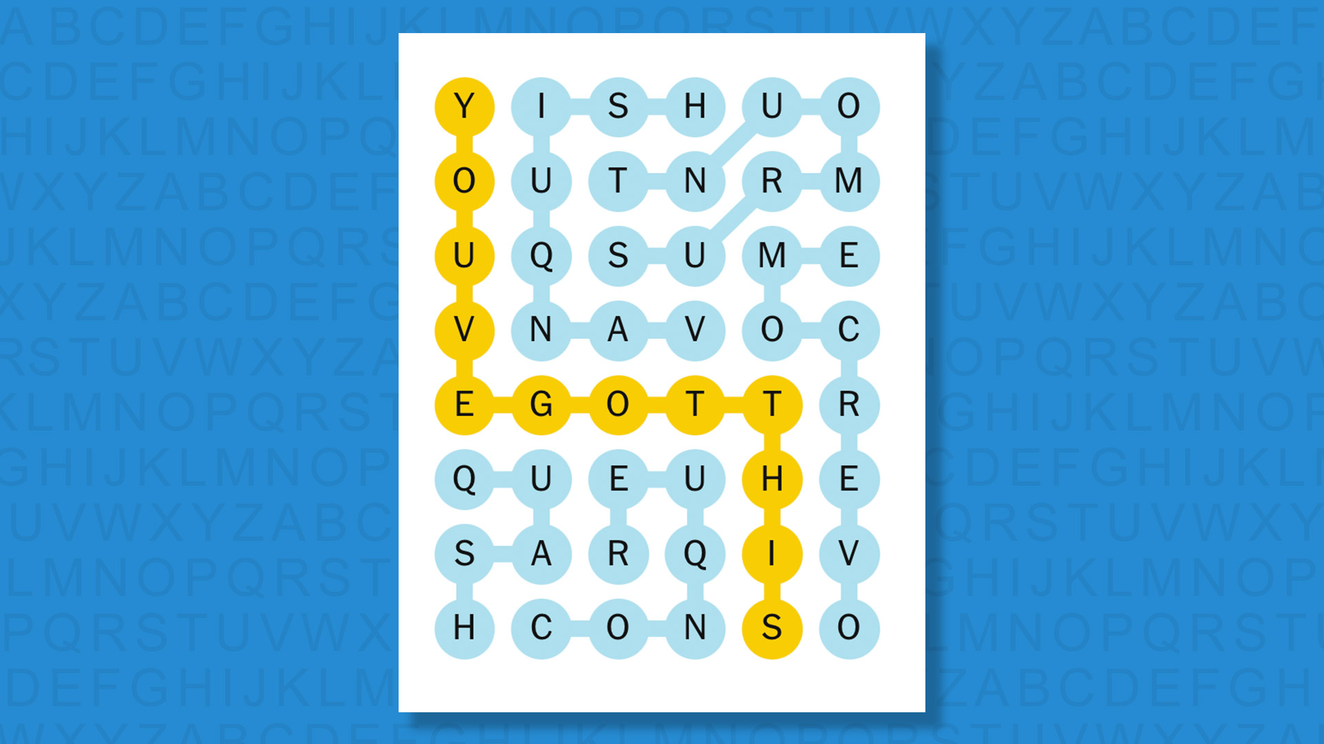 NYT Strands answers for game 834 on blue background