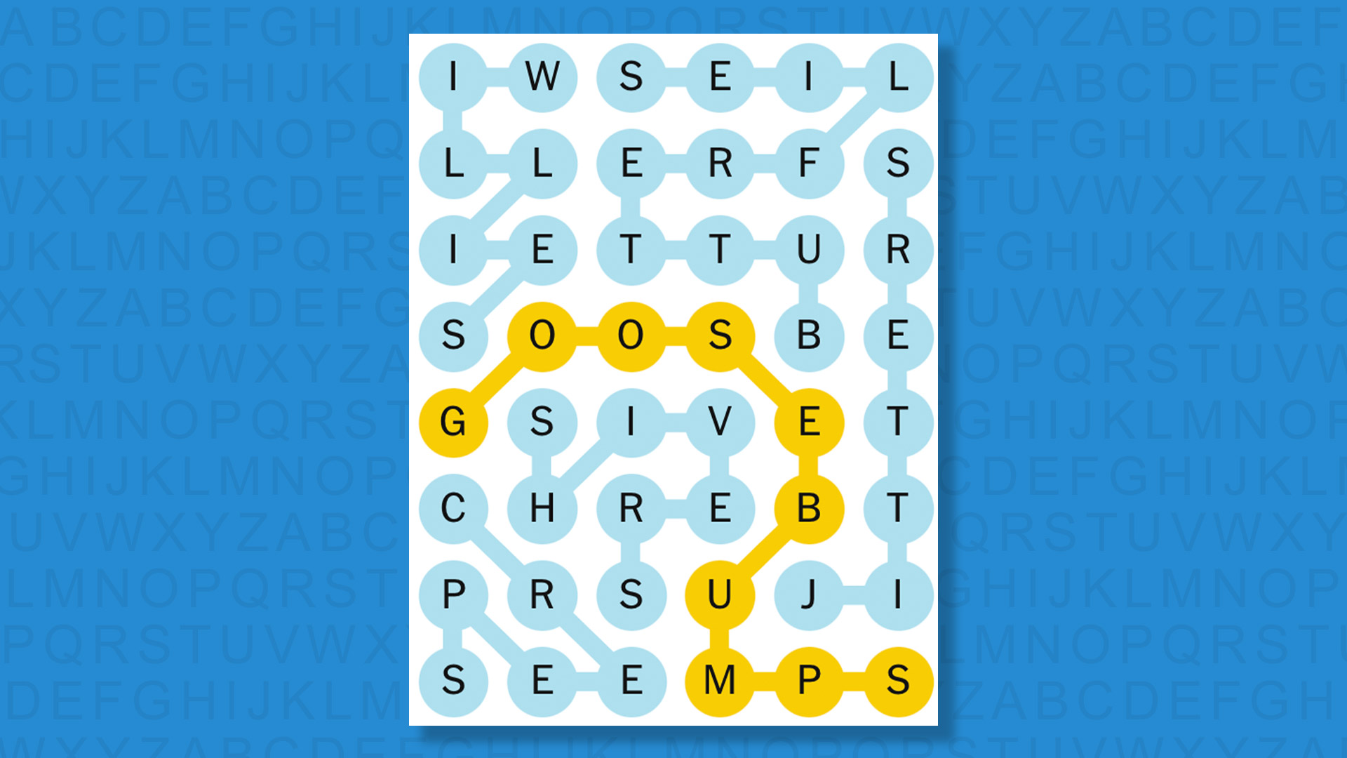 NYT Strands answers for game 841 on blue background