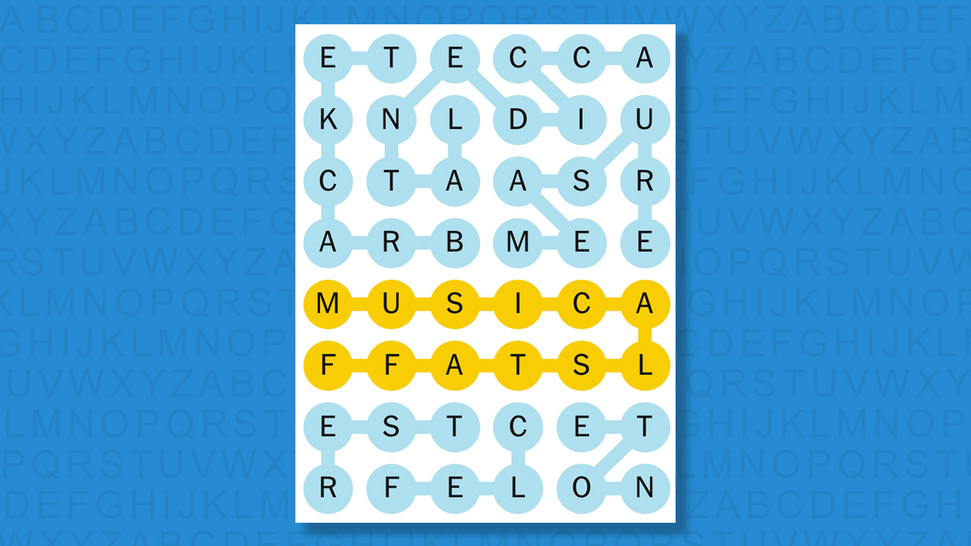 NYT Strands answers for game 848 on blue background