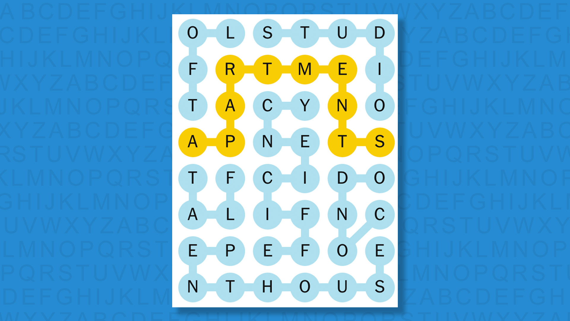 NYT Strands answers for game 846 on blue background
