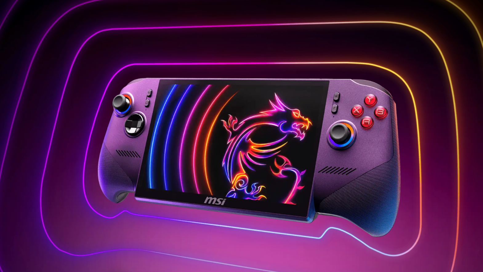 MSI Claw 8 EX AI+ render