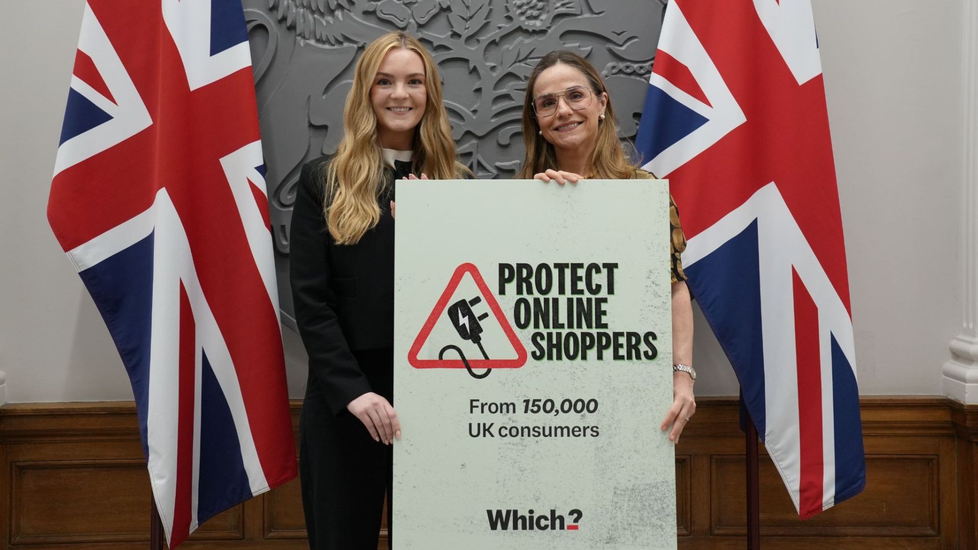 MP Kate Dearden (left) and Rocio Concha, who is responsible for policy and advocacy (right) - Petition to protect online shoppers