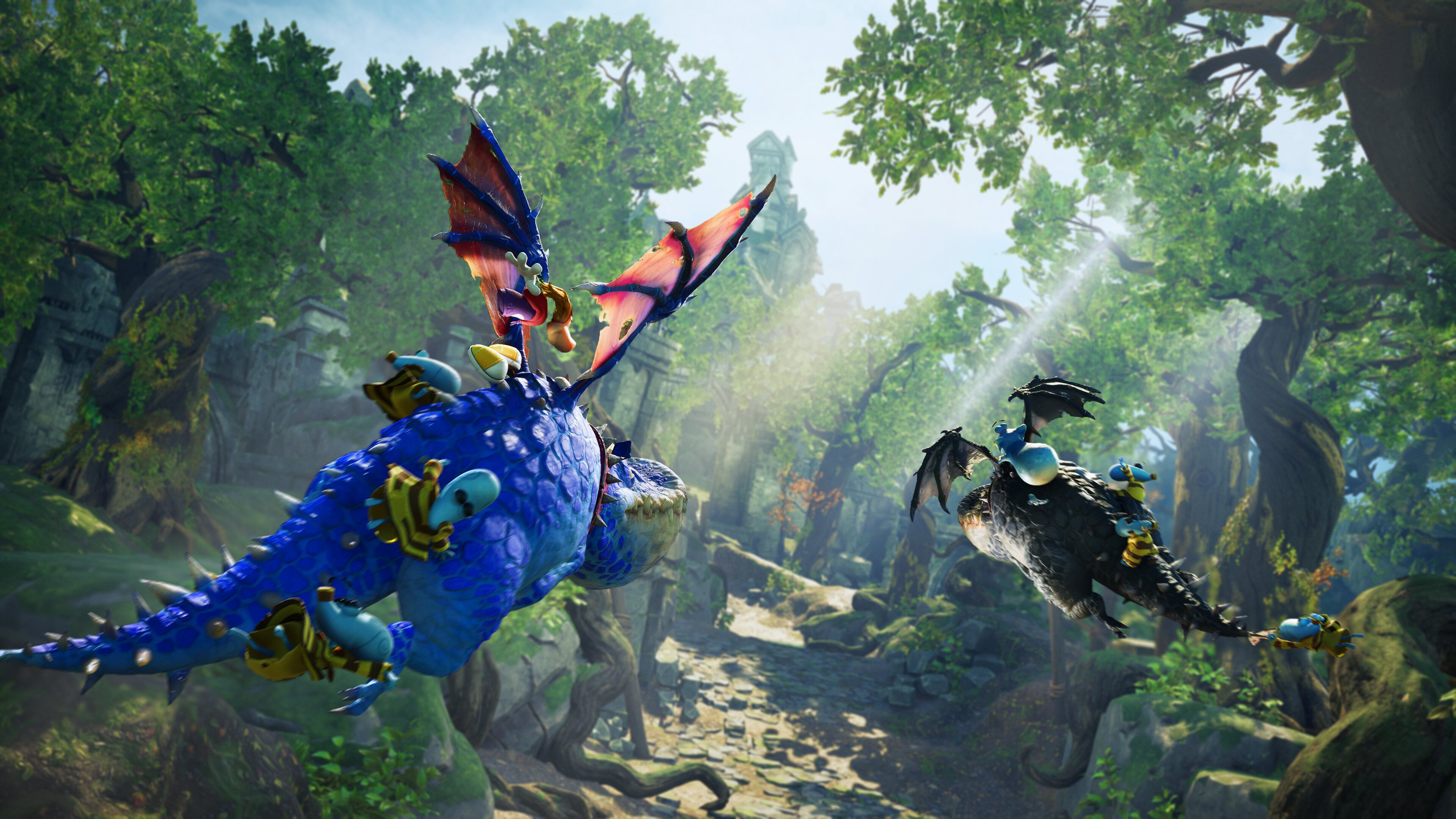 A screenshot of the world environment of Rayman Legends Retold.